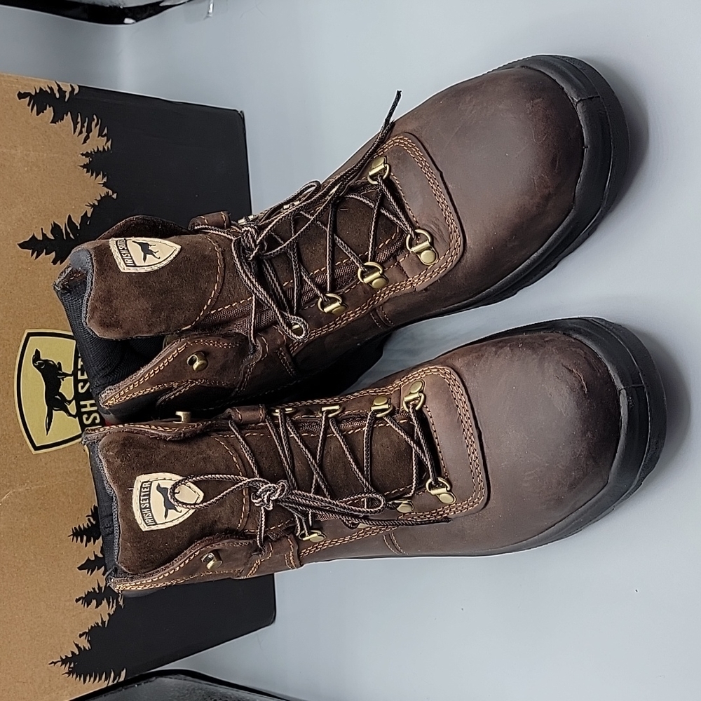Red Wing Irish Setter Work Boots 11 w/Steel Toe & Electrical Hazard